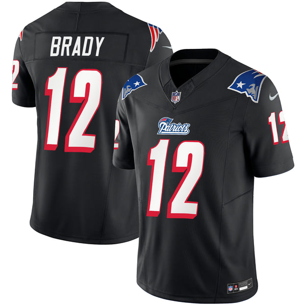 Men's Patriots 1996 Throwback Limited Vapor Jersey - All Stitched - Black - Tom Brady — view 1