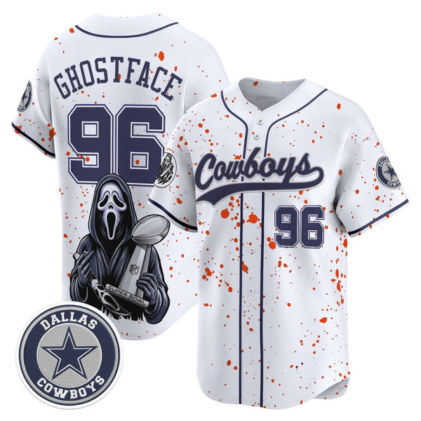 Ghostface #96 Dallas Cowboys White Jersey - Sublimated - Ghostface — view 1