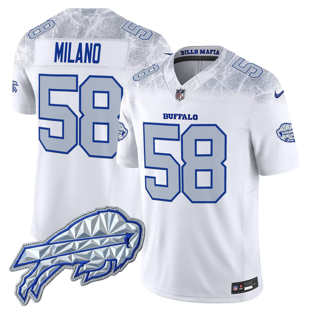 Men's Buffalo Bills 2025 Rivalries Vapor Limited Jersey - All Stitched - Cold Front - Matt Milano — view 1
