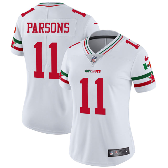 Women's Cowboys Mexico Vapor Limited Jersey - All Stitched - White - Micah Parsons — view 1