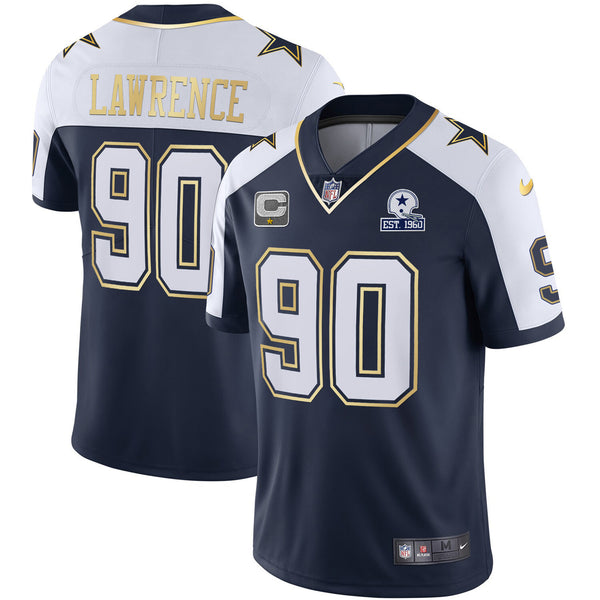 Men's Cowboys Vapor Gold Jersey - All Stitched - Alternate - Demarcus Lawrence — view 1
