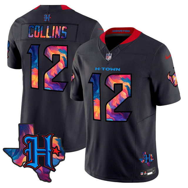 Men's Houston Texans 2024 Special Vapor Limited Jersey - All Stitched - Navy Limited - Nico Collins — view 1