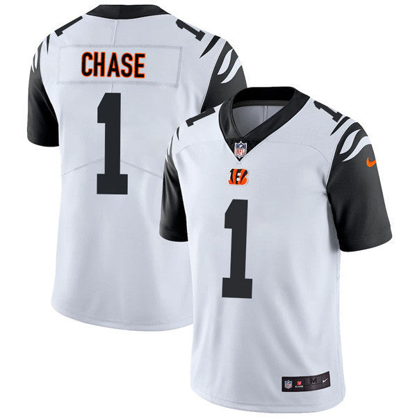 Youth's Cincinnati Bengals Player Vapor Limited Jersey - All Stitched - Color Rush - Ja'Marr Chase — view 1