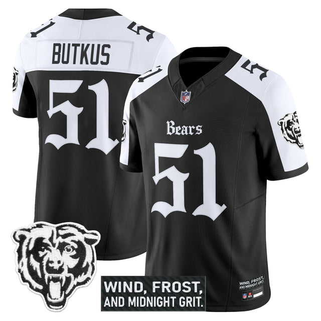 Men's Chicago Bears 'Gothic Midway Legacy' Vapor Limited Jersey - All Stitched - Alternate - Dick Butkus — view 1