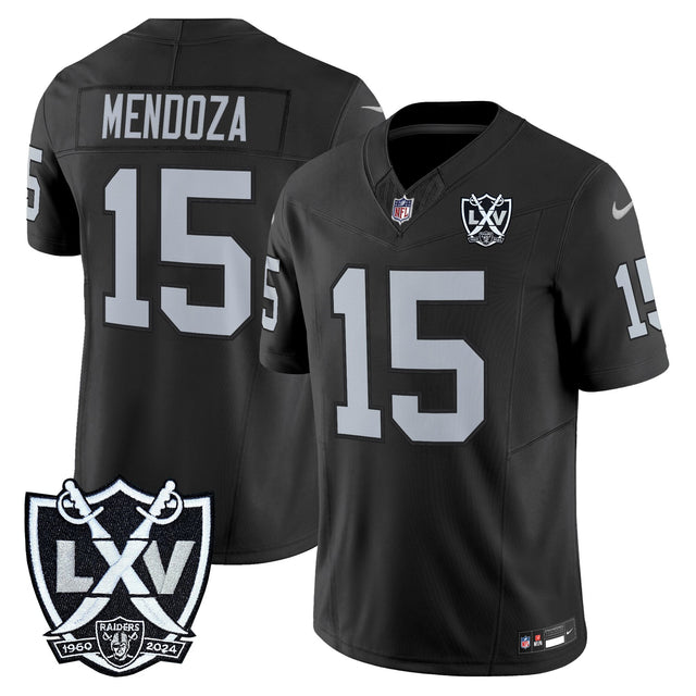 Men's Las Vegas Raiders 2026 Vapor Limited Jersey - All Stitched - Black - Fernando Mendoza — view 1