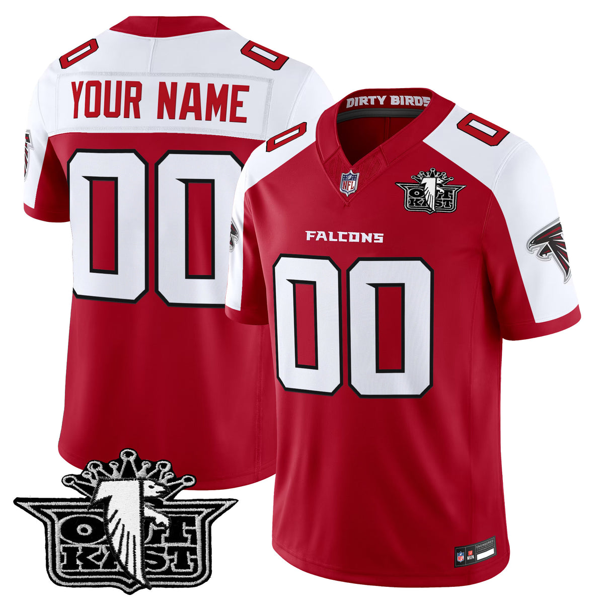 Outkast x Atlanta Falcons 2026 Vapor Limited Custom Jersey - All Stitched - Red Alternate — view 1