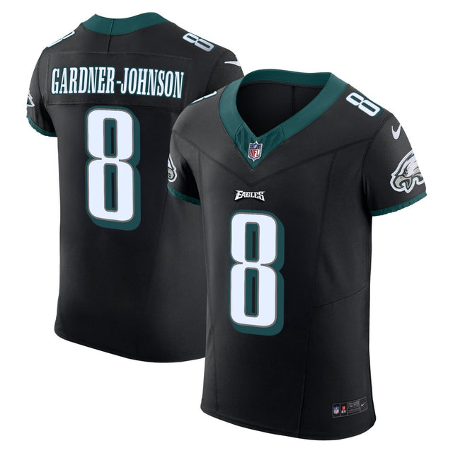 C. J. Gardner-Johnson Philadelphia Eagles Black Jersey - All Stitched - Vapor Elite — view 1