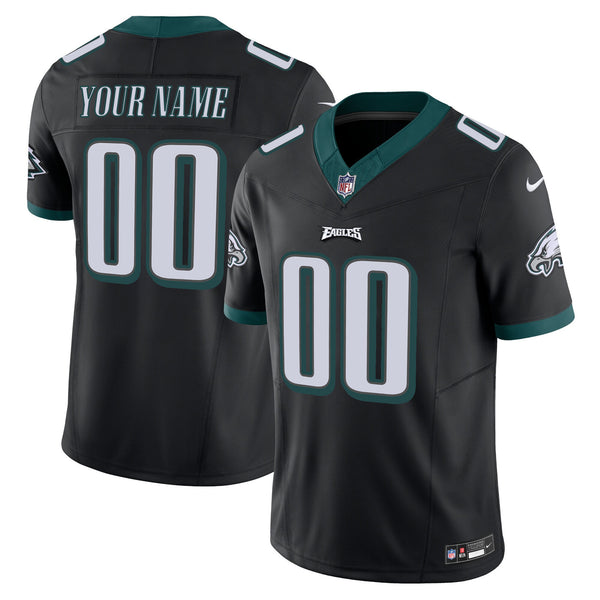 Eagles Vapor Limited Custom Jersey V2 - All Stitched - Black — view 1