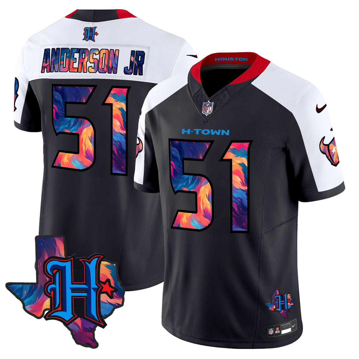 Men's Houston Texans 2024 Special Vapor Limited Jersey - All Stitched - Navy Alternate - Will Anderson Jr — view 1