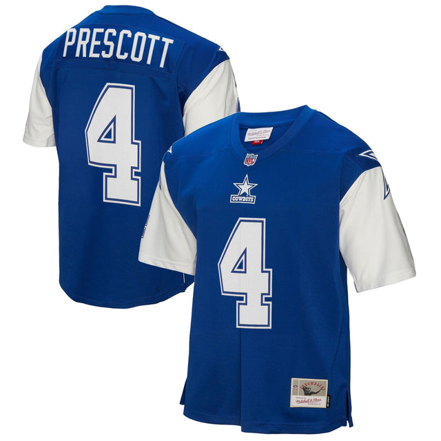 Men's Dallas Cowboys Throwback Player Jersey - All Stitched - Royal - Dak Prescott — view 1