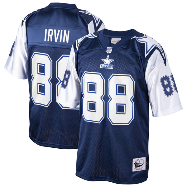 Men's Dallas Cowboys Throwback Player Jersey - All Stitched - Navy - Michael Irvin — view 1