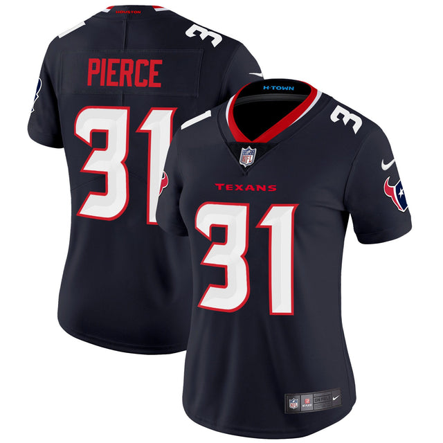 Women's Houston Texans 2024 Vapor Limited Jersey - All Stitched - Navy - Dameon Pierce — view 1