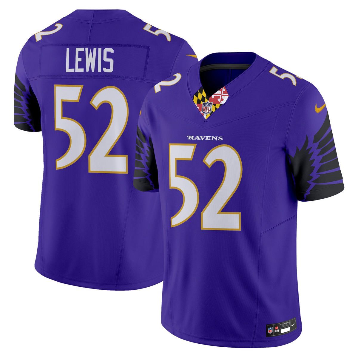 Men's Ravens Special Vapor Limited Jersey - All Stitched - Purple - Ray Lewis — view 1