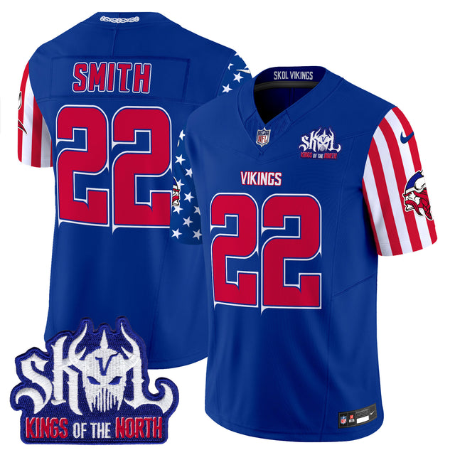 Men's Minnesota Vikings American Style Vapor Limited Jersey - All Stitched - Royal - Harrison Smith — view 1