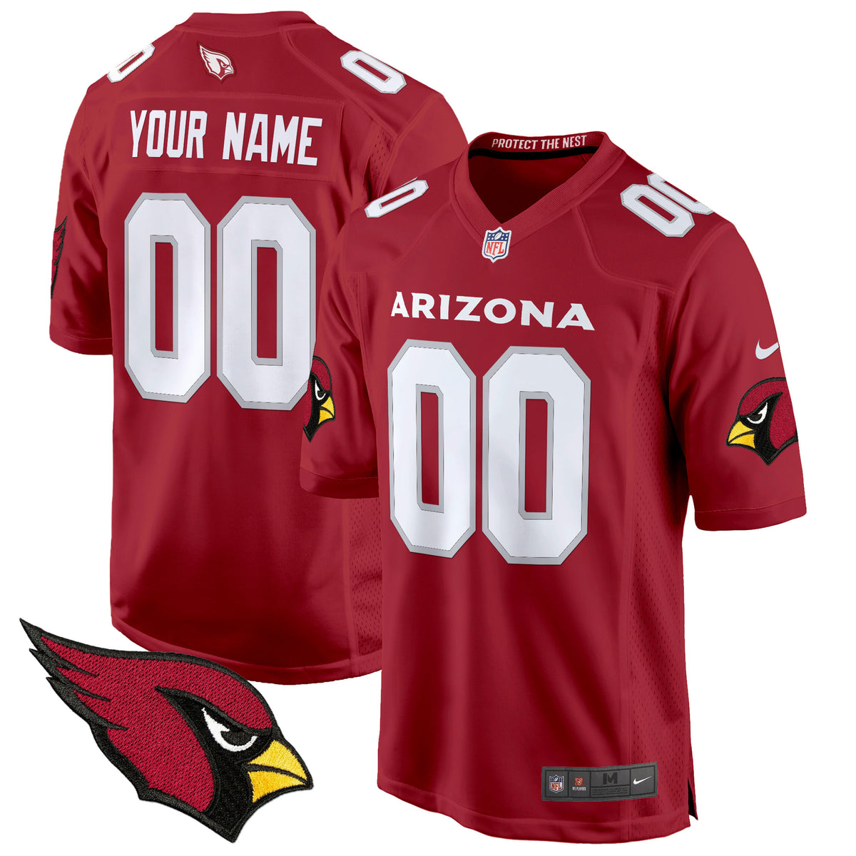 Arizona Cardinals 2024 Game Custom Jersey - All Stitched - Red — view 1