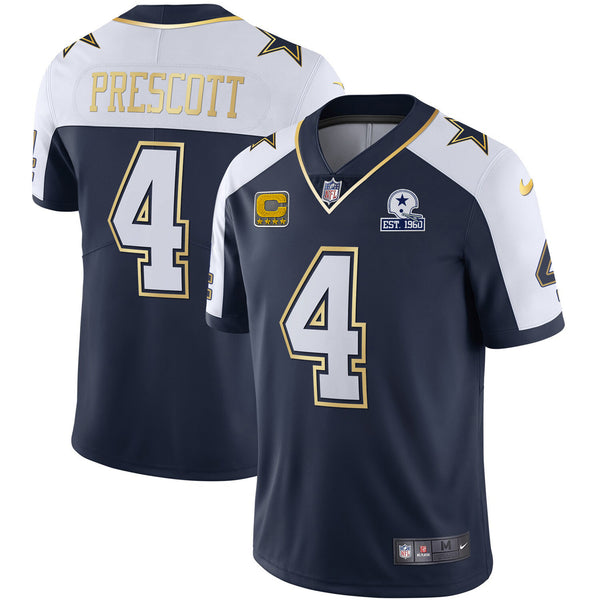 Men's Cowboys Vapor Gold Jersey - All Stitched - Alternate - Dak Prescott — view 1