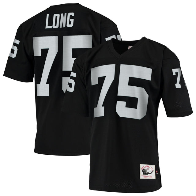 Men's Las Vegas Raiders Throwback Player Jersey - All Stitched - Black - Howie Long — view 1