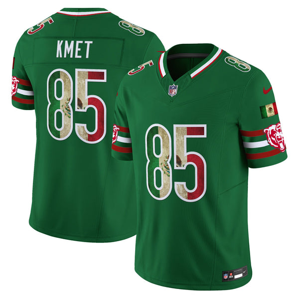 Men's Chicago Bears Mexico Vapor Limited Jersey - All Stitched - Green - Cole Kmet — view 1