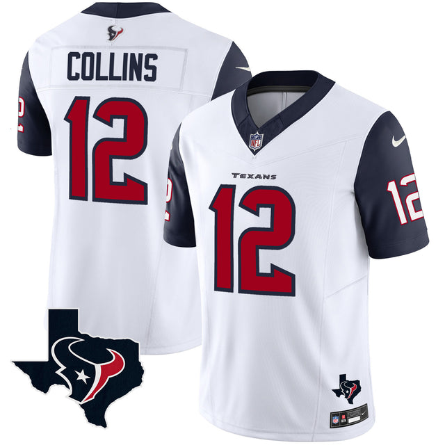 Men's Houston Texans Vapor Limited Jersey - All Stitched - Navy Sleeves - Nico Collins — view 1
