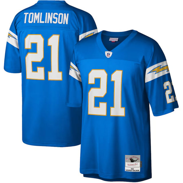 LaDainian Tomlinson Powder Blue Los Angeles Chargers Jersey - All Stitched - Blue — view 1