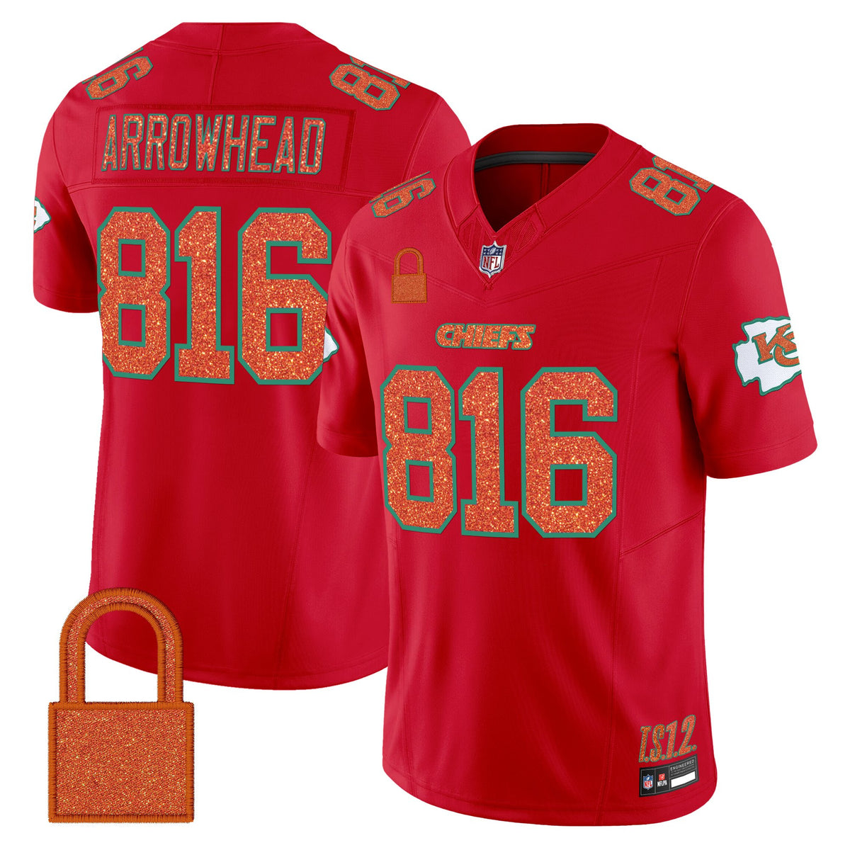 Men's Kansas City Chiefs 'Taylor Swift - TS12 - The Life of a Showgirl' Vapor Limited Jersey - All Stitched — view 1