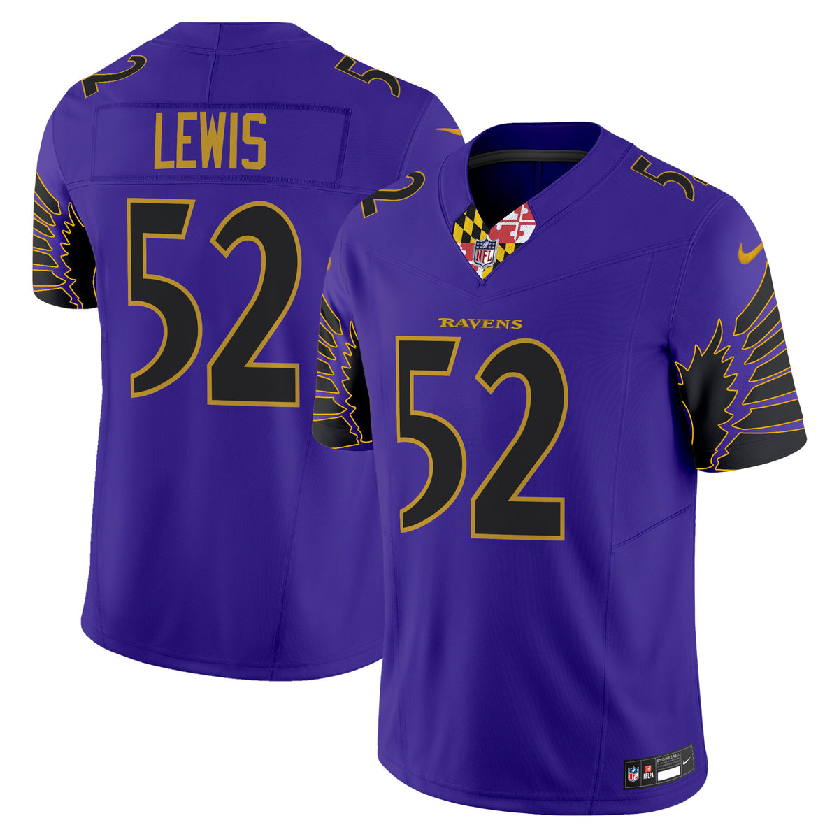Men's Ravens Special Vapor Limited Jersey - All Stitched - Purple Limited - Ray Lewis — view 1