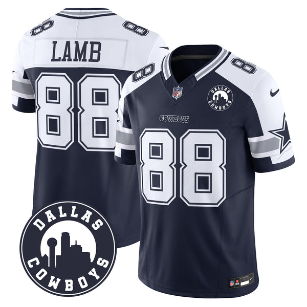 Men's Cowboys Dallas City Patch Vapor Limited Jersey - All Stitched - Alternate - CeeDee Lamb — view 1