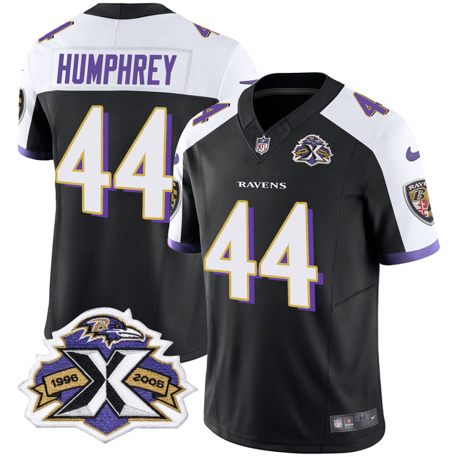 Men's Ravens 2005 Throwback Black Vapor Limited Jersey - All Stitched - Alternate - Marlon Humphrey — view 1