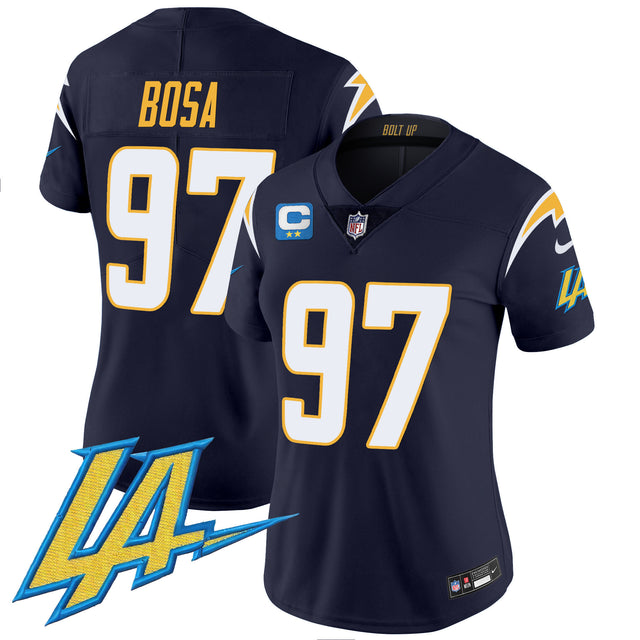 Women's Chargers Vapor Limited Jersey V2 - All Stitched - Navy - Joey Bosa — view 1