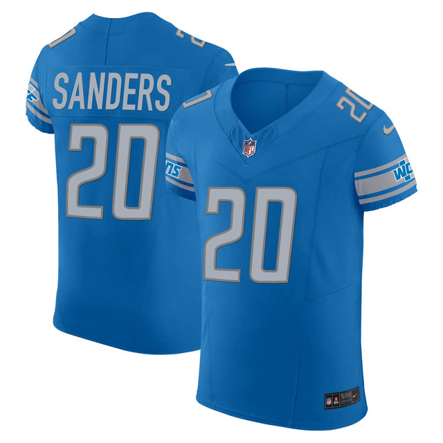 Men's Detroit Lions Vapor Elite Jersey - All Stitched - Blue - Barry Sanders — view 1