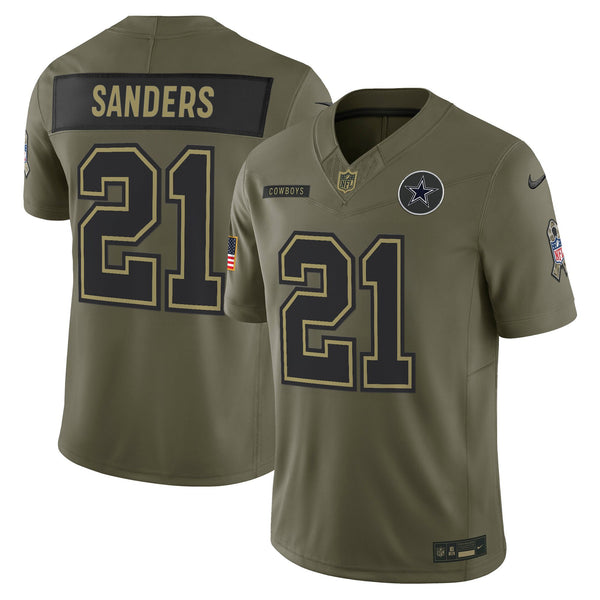 Dallas Cowboys 2025 Salute to Service Vapor Limited Jersey - All Stitched - Deion Sanders — view 1