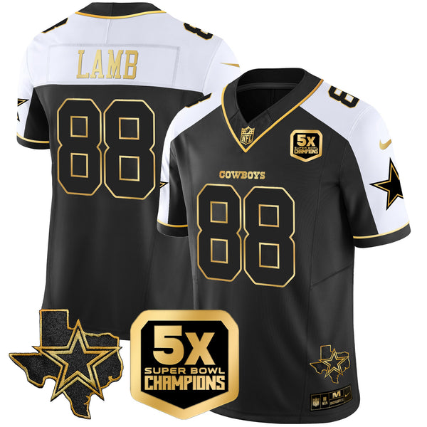 Men's Cowboys 5x Super Bowl Champions Vapor Limited Jersey - All Stitched - Alternate - CeeDee Lamb — view 1