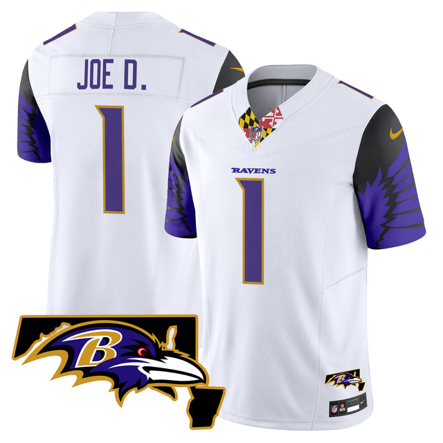 Men's Ravens Maryland Patch Vapor Limited Jersey V2 - All Stitched - Purple Limited - Derrick Henry — view 1