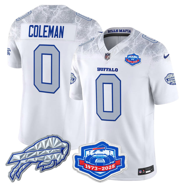 Men's Buffalo Bills 2025 Rivalries Vapor Limited Jersey - Farewell Season Patch - All Stitched - Cold Front - Keon Coleman — view 1