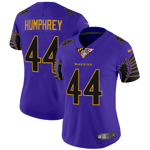 Women's Ravens Special Vapor Limited Jersey - All Stitched - Purple Limited - Marlon Humphrey — view 1