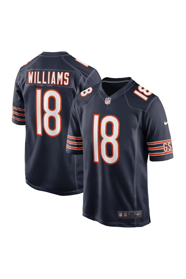Caleb Williams #18 Chicago Bears Navy Jersey - All Stitched - Caleb Williams — view 1