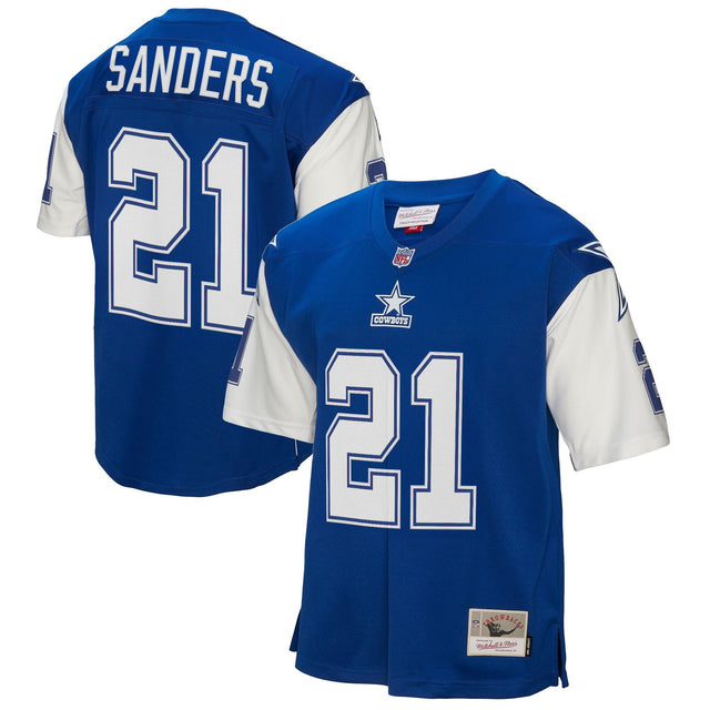Men's Dallas Cowboys Throwback Player Jersey - All Stitched - Royal - Deion Sanders — view 1
