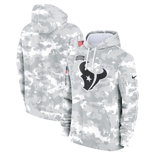 Houston Texans 2024 Salute to Service Pullover Hoodie - Arctic Camo - All Stitched - Arctic Camo — view 1