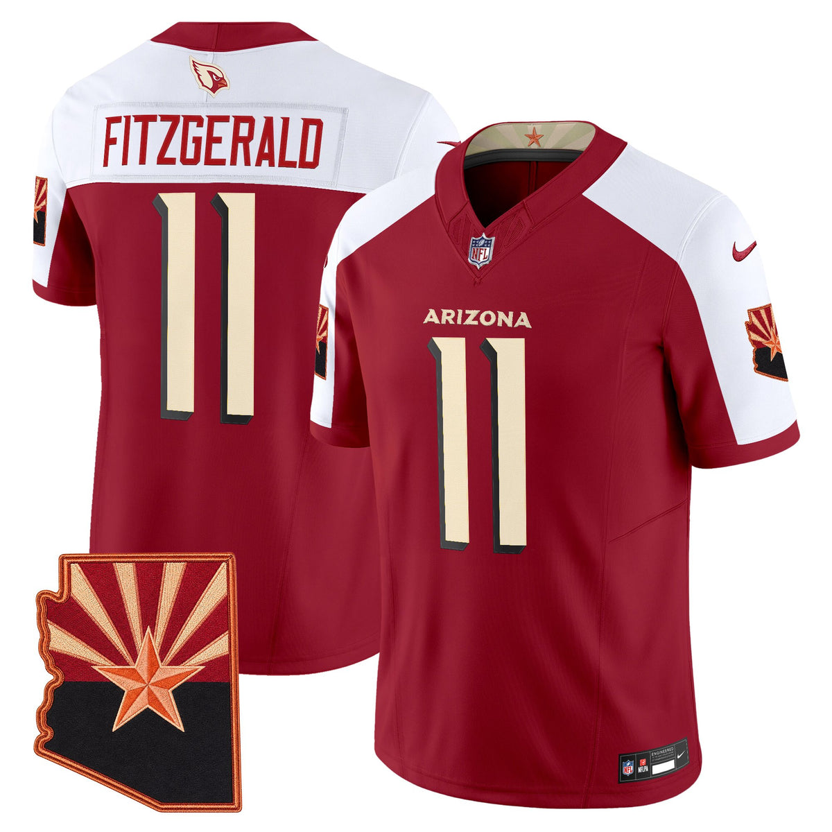 Men's Arizona Cardinals 2025 Rivalries Vapor Limited Jersey - All Stitched - Cardinal Alternate - Larry Fitzgerald — view 1