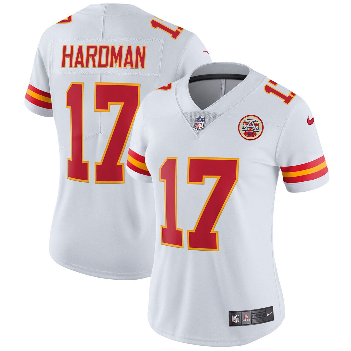 Women's Chiefs Player Vapor Jersey - All Stitched - White - Mecole Hardman — view 1