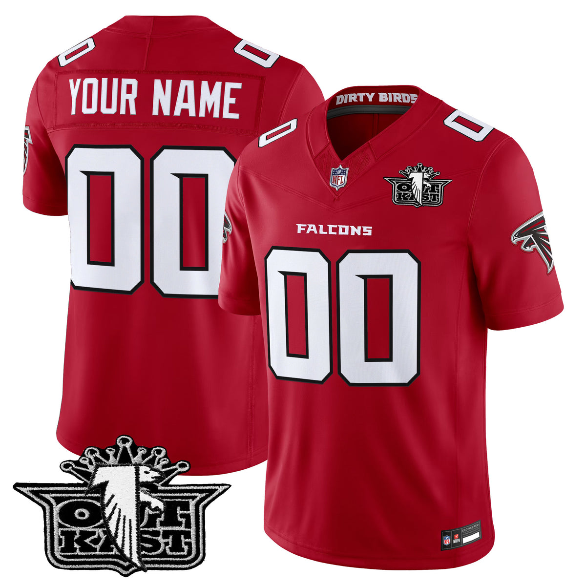 Outkast x Atlanta Falcons 2026 Vapor Limited Custom Jersey - All Stitched - Red — view 1