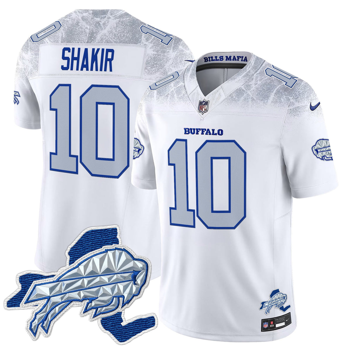 Buffalo Bills 2025 Rivalries Vapor Limited Jersey - New York Patch - All Stitched - Khalil Shakir — view 1