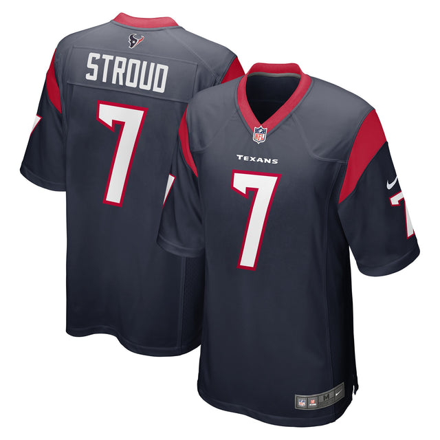 Houston Texans C.J. Stroud #7 Jersey - All Stitched - Navy — view 1