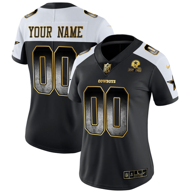 Cowboys Arch Smoke Vapor Custom Jersey - All Stitched - Alternate — view 1