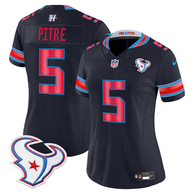 Women's Houston Texans 2026 Rivalries Vapor Limited Jersey - All Stitched - Navy - Jalen Pitre — view 1