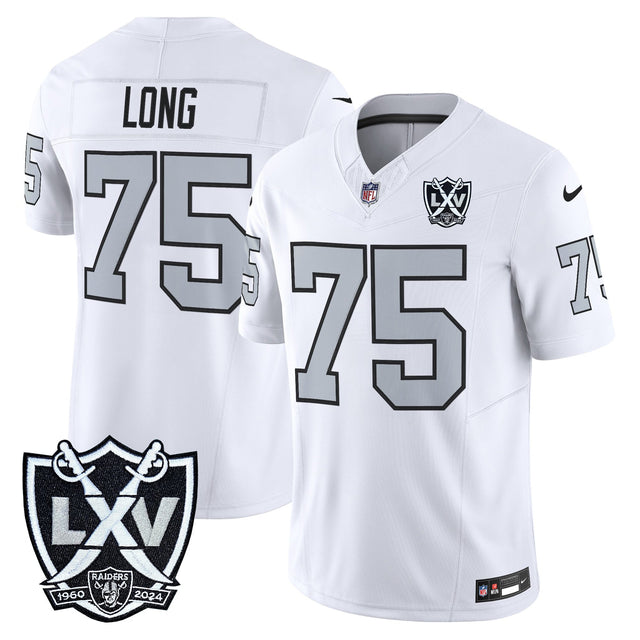 Men's Las Vegas Raiders 2026 Vapor Limited Jersey - All Stitched - White - Howie Long — view 1
