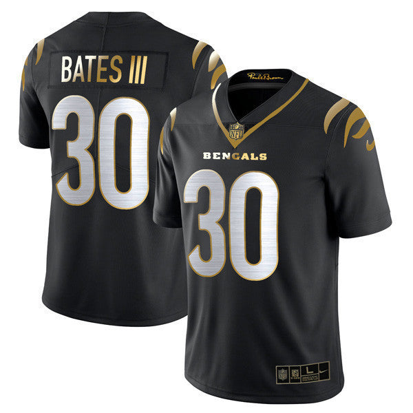 Women's Cincinnati Bengals Player Vapor Limited Jersey - All Stitched - Black Gold - Jessie Bates III — view 1