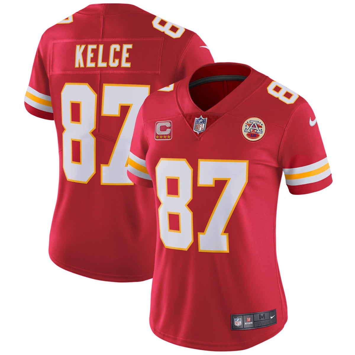 Women's Chiefs Player Vapor Jersey - All Stitched - Red - Travis Kelce — view 1