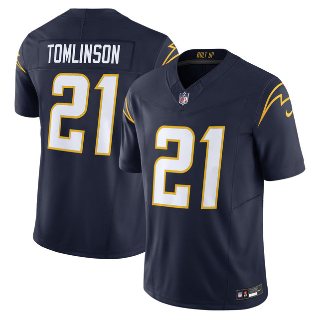 Men's Los Angeles Chargers 2024 Vapor Limited Jersey - All Stitched - Navy - LaDainian Tomlinson — view 1