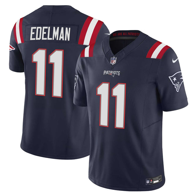 Men's Patriots Vapor Limited Jersey - All Stitched - Navy - Julian Edelman — view 1
